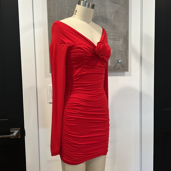 Le Privè Nancy Rouge Mini Dress - Picture 2 of 4